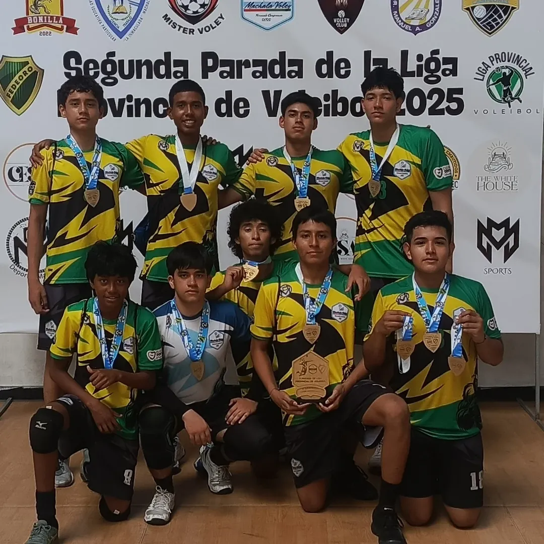 Equipo de menores masculino de Machala Voley Club